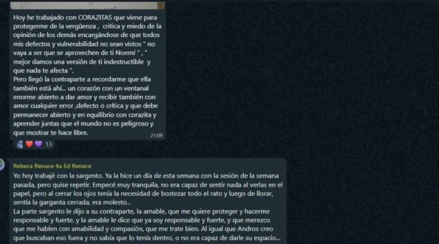 Captura de testimonio de una persona que ha pasado por terapias, cursos o programas de Isaac Díaz
