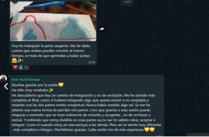 Captura de testimonio de una persona que ha pasado por terapias, cursos o programas de Isaac Díaz
